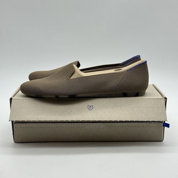 Rothy’s The Loafer Women’s Size 10.5 Portobello Brown Knit Loafer Slip On EUC - Picture 1 of 16